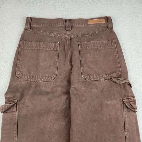 Y2K Wide Leg Jeans Women's JR's 9 Baggy Loose Skater 90s Hip Hop Cargo Pants - Picture 14 of 14